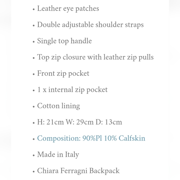 Chiara Ferragni Silver Glitter Eye Backpack - Picture 14 of 14